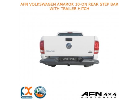 Afn Volkswagen Amarok 2010-on Rear Step Bar With Trailer Hitch