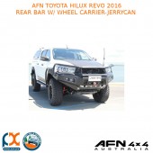 AFN FITS TOYOTA HILUX REVO 2016 REAR BAR W/ WHEEL CARRIER-JERRYCAN