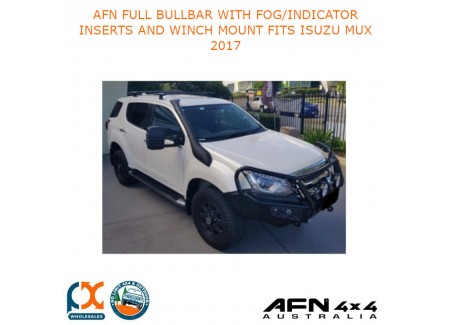 Afn Full Bullbar With Fog/indicator Inserts And Winch Mount Fits Isuzu Mux 2017