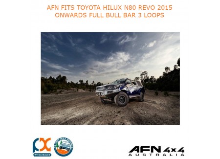 Afn Fits Toyota Hilux N80 Revo 2015 Onwards Full Bull Bar 3 Loops