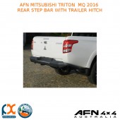 AFN MITSUBISHI TRITON MQ 2016 REAR STEP BAR WITH TRAILER HITCH