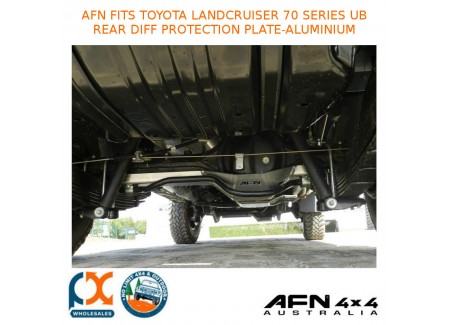 Afn Fits Toyota Landcruiser 70 Series Ub Rear Diff Protection Plate-aluminium