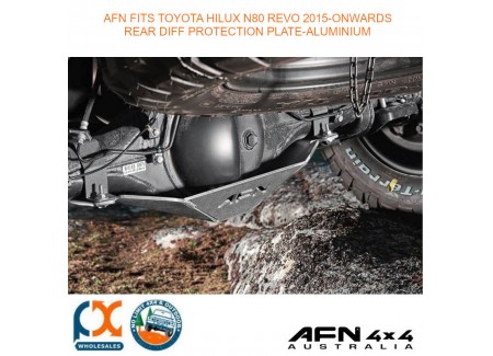 Afn Fits Toyota Hilux N80 Revo 2015-onwards Rear Diff Protection Plate-aluminium