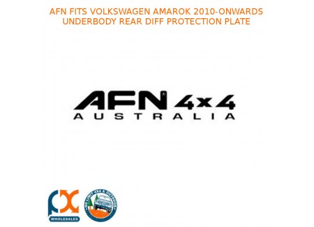 Afn Fits Volkswagen Amarok 2010-onwards Underbody Rear Diff Protection Plate