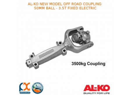 Al-ko New Model Off Road Coupling 50mm Ball - 3.5t Fixed Electric