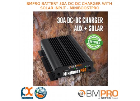 Bmpro Battery 30a Dc-dc Charger With Solar Input - Miniboostpro