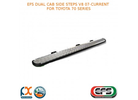 Efs Dual Cab Side Steps V8 07 - Current Fits Toyota 70 Series