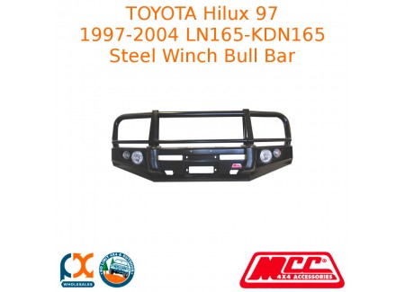 Mcc Premium Steel Bull Bar Fits Hilux 97-04 Ln165 Kdn165 4x4 Winch Arb Tjm 70702