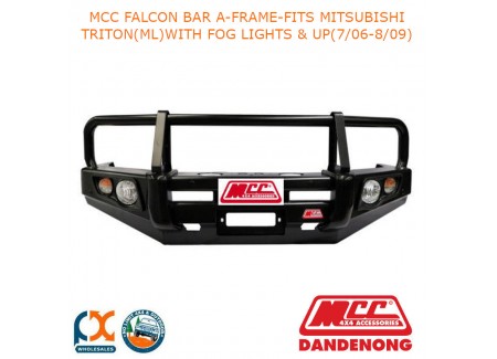 Mcc Falcon Bar A-frame-fits Mitsubishi Triton(ml)with Fog Lights & Up(7/06-8/09)