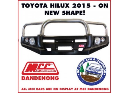 Mcc Bull Bar S/s Fits Toyota Hilux Revo15 - On D23 022-03 Adr/arb Tjm/bullbar