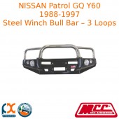 MCC FALCON STEEL WINCH BULL BAR – 3 LOOPS FITS NISSAN PATROL GQ Y60 - 03001-001