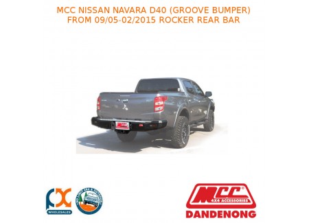 Mcc Rocker Rear Bar Fits Nissan Navara D40 (groove Bumper) (09/2005-02/2015)