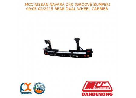 Mcc Rear Bar Dual Wheel Carrier Fits Nissan Navara D40 (gb) (09/05-02/15)