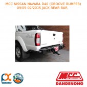 MCC JACK REAR BAR FITS NISSAN NAVARA D40 (GROOVE BUMPER) (09/2005-02/2015)