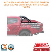 MCC SWING SPORT BAR SS TUBING FITS NISSAN NAVARA D40 (GB) (09/2005-02/2015)