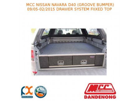 Mcc Bullbar Drawer System Fixed Top-fits Nissan Navara D40 (g B) (09/05-02/15)