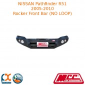 MCC ROCKER FRONT BAR (NO LOOP) FITS NISSAN PATHFINDER R51 - 03010-011