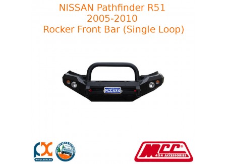 Mcc Rocker Front Bar (single Loop) Fits Nissan Pathfinder R51 - 03010-011