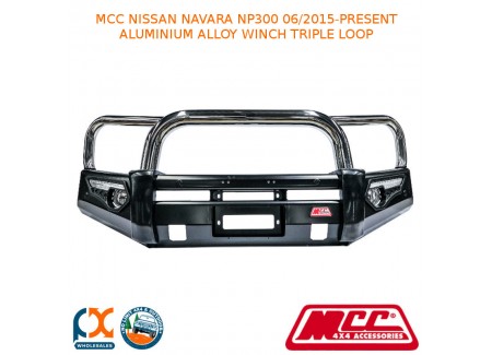 Mcc Phoenix Bullbar Aluminium Winch 3 Loop Fits Nissan Navara Np300 (06/15-now)