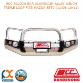 MCC FALCON BAR ALUMINIUM ALLOY WINCH TRIPLE LOOP FITS MAZDA BT50 (11/06-10/11)