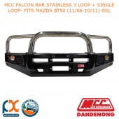 MCC FALCON BAR STAINLESS 3 LOOP + SINGLE LOOP- FITS MAZDA BT50 (11/06-10/11)-SSL