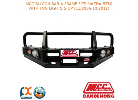 Mcc Falcon Bar A-frame Fits Mazda Bt50 With Fog Lights & Up (11/2006-10/2011)