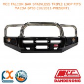 MCC FALCON BAR STAINLESS TRIPLE LOOP FITS MAZDA BT50 (10/2011-PRESENT)