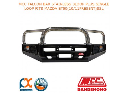 Mcc Falcon Bar Stainless 3loop Plus Single Loop Fits Mazda Bt50(10/11present)ssl