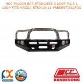 MCC FALCON BAR STAINLESS 3 LOOP PLUS 1 LOOP FITS MAZDA BT50(10/11-PRESENT)SSLFOG