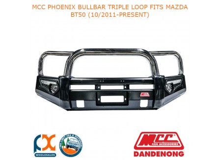 Mcc Phoenix Bullbar Triple Loop Fits Mazda Bt50 (10/2011-present)