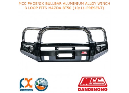 Mcc Phoenix Bullbar Aluminium Alloy Winch 3 Loop Fits Mazda Bt50 (10/11-present)