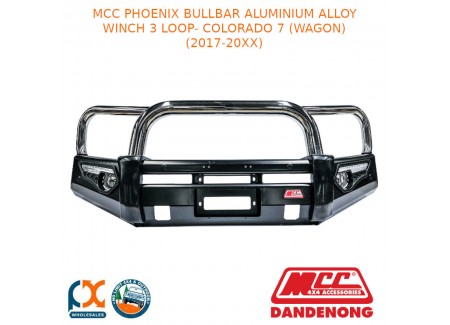 Mcc Phoenix Bullbar Aluminium Alloy Winch 3 Loop- Colorado 7 (wagon) (2017-20xx)