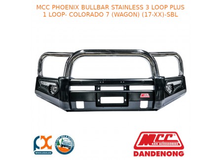 Mcc Phoenix Bullbar Stainless 3 Loop Plus 1 Loop- Colorado 7 (wagon) (17-xx)-sbl