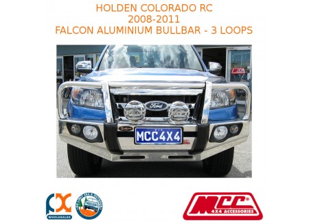 Mcc Falcon Aluminium Bull Bar - 3 Loops Fits Holden Colorado Rc