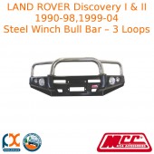 MCC FALCON STEEL WINCH BULL BAR-3 LOOP FITS LAND ROVER DISCOVERY I  II-09001-001