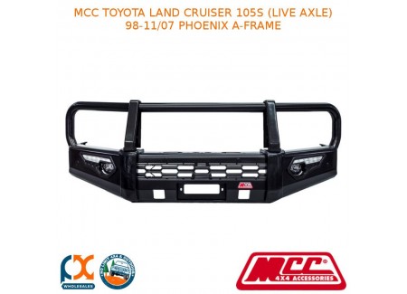 Mcc Phoenix Bullbar A-frame Fits Toyota Land Cruiser 105s (live Axle) (98-11/07)