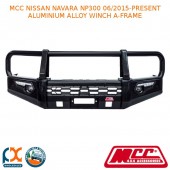 MCC PHOENIX BULLBAR ALUMINIUM ALLOY WINCH A-FRAME FITS NISSAN NAVARA NP300 (06/2015-PRESENT) (WITH FOG AND UNDER PROTECTION)