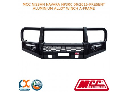 Mcc Phoenix Bullbar Aluminium Alloy Winch A-frame Fits Nissan Navara Np300 (06/2015-present) (with Fog And Under Protection)