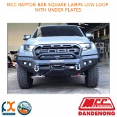  MCC RAPTOR BAR SQUARE LAMPS LOW LOOP WITH UNDER PLATES 