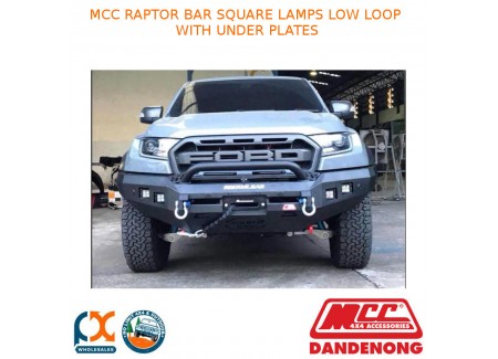  Mcc Raptor Bar Square Lamps Low Loop With Under Plates 