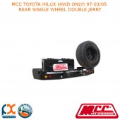 MCC REAR BAR SINGLE WHEEL DOUBLE JERRY FITS TOYOTA HILUX (4WD ONLY) (97-03/05)