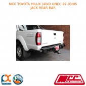 MCC JACK REAR BAR FITS TOYOTA HILUX (4WD ONLY) (1997-03/2005)