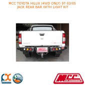 MCC JACK REAR BAR WITH LIGHT KIT FITS TOYOTA HILUX (4WD ONLY) (1997-03/2005)