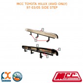 MCC BULLBAR SIDE STEP FITS TOYOTA HILUX (4WD ONLY) (1997-03/2005) - BLACK