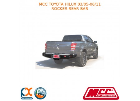 Mcc Rocker Rear Bar Fits Toyota Hilux (03/2005-06/2011)