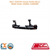 MCC REAR BAR DUAL WHEEL CARRIER FITS TOYOTA HILUX (03/2005-06/2011)