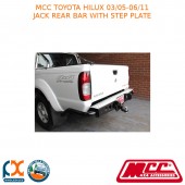 MCC JACK REAR BAR WITH STEP PLATE FITS TOYOTA HILUX (03/05-06/11)