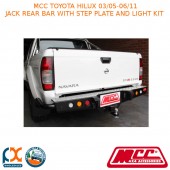 MCC JACK REAR BAR WITH STEP PLATE AND LIGHT KIT FITS TOYOTA HILUX (03/05-06/11)