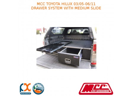 Mcc Bullbar  Drawer System With Medium Slide Fits Toyota Hilux (03/2005-06/2011)