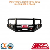 MCC FALCON BAR A-FRAME FITS TOYOTA HILUX WITH FOG LIGHTS (03/2005-06/2011)